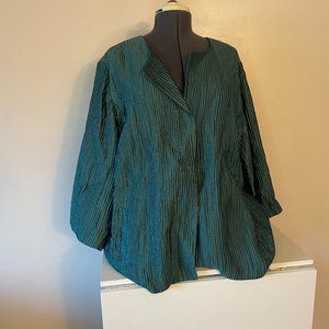 Eileen Fisher Silk Groove Jacket NWT